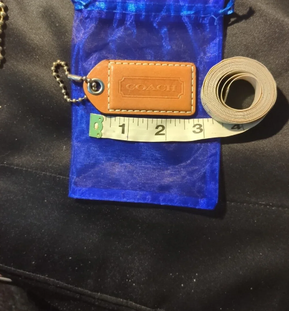 Coach Leather Key Tag Set — Brown, Cream, Tan Excellent Condition $75